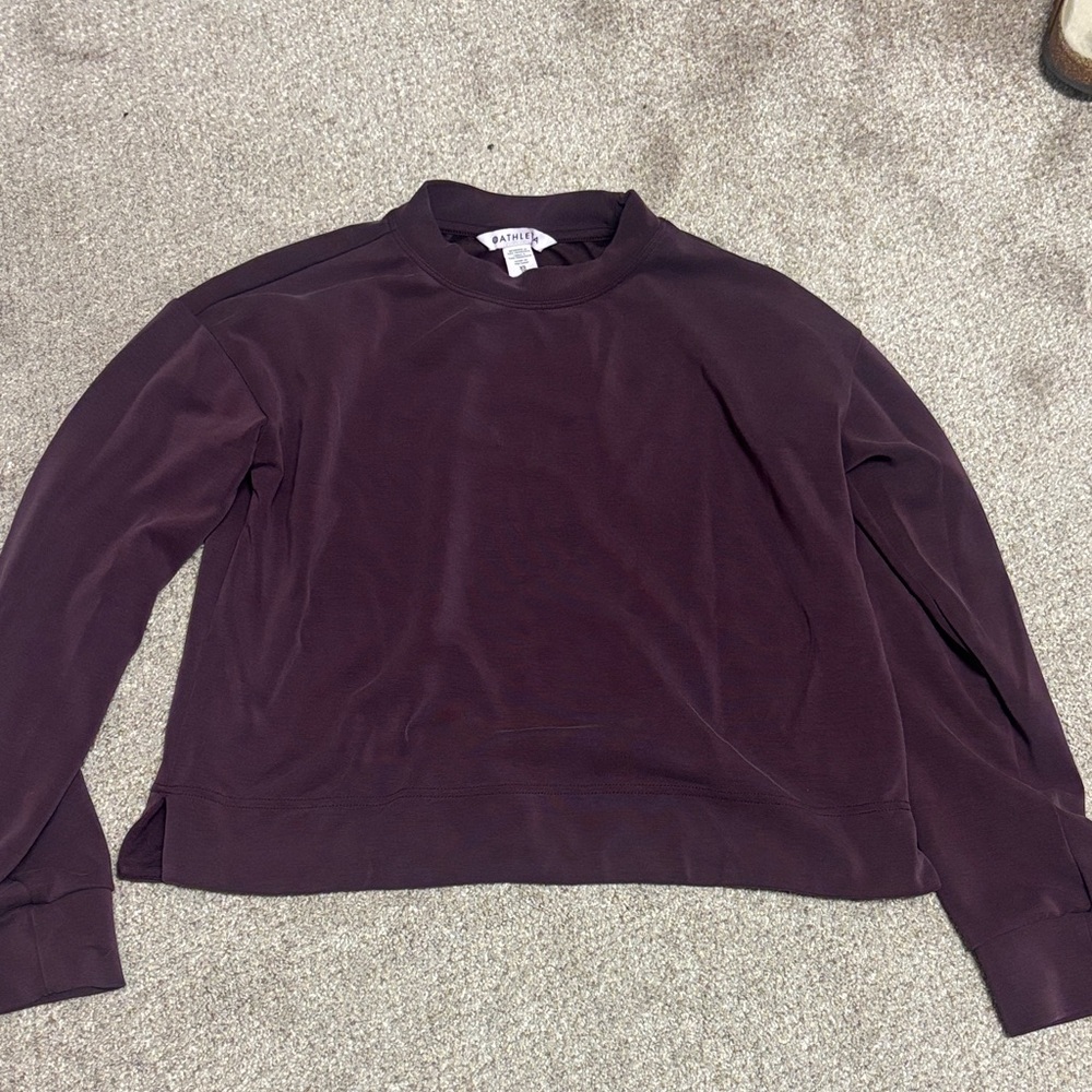 Athleta Women's Crewneck Sweatshirt - Plum